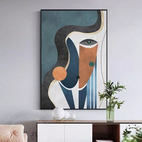 Modern Wall Art For Bedroom, Abstract Art For Home Decor, Bedroom Paintings Canvas Wall Art Modern, Abstract Canvas Painting Living Rooms, Wall Art Painting Living Room, Paintings For Modern House, Wall Posters For Living Room, Abstract Painting In Living Room, Abstract Painting On Wall