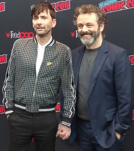 David Tennant And Michael Sheen, Old Married Couple, Martin Sheen, David Michael, Terry Pratchett, Good Omens, Michael Sheen, A Series Of Unfortunate Events, Best Friendship