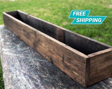 Outdoor Trash Bin / Garbage Can Enclosure & Raised Planter Bed - Etsy Wood Succulent Planter, Succulent Planter Diy, Cedar Planter Box, Cedar Planters, Rustic Planters, Wooden Planter Boxes, Wooden Planter, Pallet Planter, Fiberglass Planters