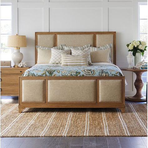 Beautiful Bed Designs, Bed Color, Upholstery Bed, Barclay Butera, Upholstered Panel Bed, Standard Bed, Upholstered Panels, Va Va Voom, Upholstered Storage