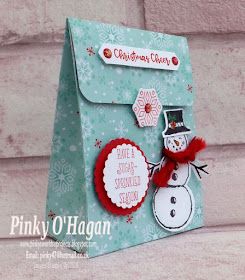 Stampin Up Christmas Boxes, Stampin Up Gift Bags Ideas, Stampin Up Gift Boxes, Stampin Up Gift Bags, Cambridge Christmas, Gift Bag Tutorial, Merriest Moments, Fete Ideas, Christmas Treats For Gifts