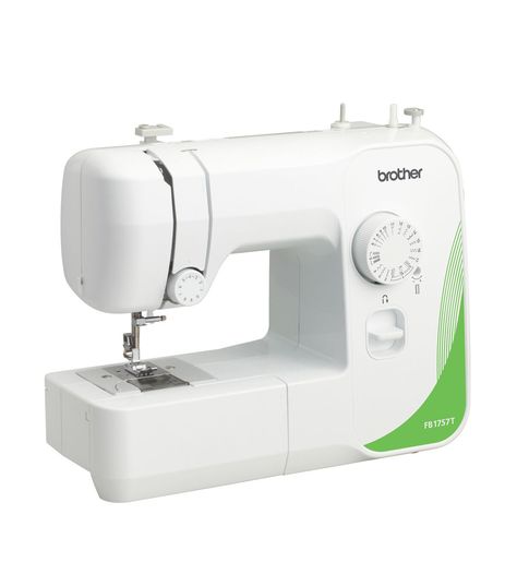 The FB1757T handles basic sewing and mending and is easy to use Built - in are 17 unique utility and decorative stitches and an included 4 - step buttonholer This model also features a jam - resistant drop - in top bobbin and a brightly lit LED work area173" x 94" x 142"17 bult - in stitches4 - step buttonholeBuilt - in free arm for sewing cuffs and sleevesBuilt - in sewing lightExtension table includedFor returns, all electronics and machines must be new, in a sealed box, Please work directly w Discounts For Teachers, Decorative Stitches, Basic Sewing, Extension Table, Sewing Stitches, Needle Arts, Joanns Fabric And Crafts, Sewing Machines, Sewing Basics