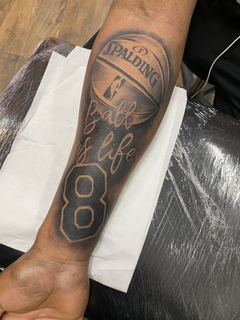 Basketball Tattoos For Men Ideas, Basketball Tattoos For Men, Portrait Tattoo Sleeve, Basketball Tattoos, Meaningful Tattoos For Men, Finger Tattoos For Couples, Black Men Tattoos, Animals Tattoos, Half Sleeve Tattoos Drawings