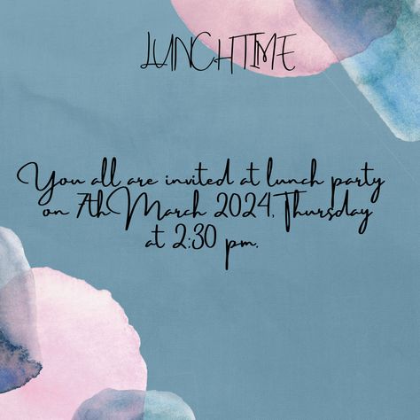 Simple Lunch invitation Lunch Invitation, Simple Lunch