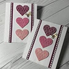 Simple Valentine Card using Stampin' Up! Lots of Heart Bundle | Stamped Sophisticates Valentine Card Ideas, Stampin Up Valentine Cards, Valentine Heart Card, Valentine Cards Handmade, Diy Valentines Crafts, St Valentin, Simple Valentine, Valentine Card, Heart Cards