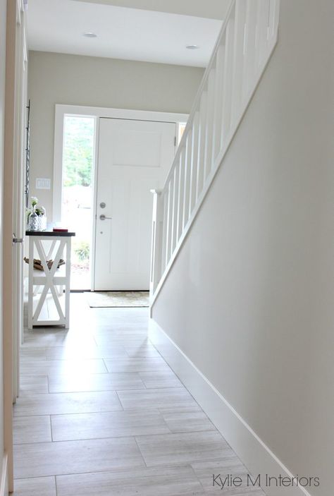 The Best Paint Colours for a Dark Hallway or Staircase (and some other great tips...) If there's one space in a home with the potential to be dismal, it's the hallway. In fact, MOST hallway Colors To Brighten A Room, Hall Paint Colors, Hallway Colour Schemes, Hallway Paint Colors, Best Gray Paint, Light Grey Paint Colors, Hall Painting, Hallway Paint, Hallway Colours