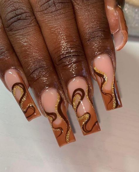 Stilleto Nails Designs, Bling Nail Art, Brown Nails Design, Thanksgiving Nail Designs, Gel Toe Nails, Nail Jewels, Dope Nail Designs, Fall Acrylic Nails, Thanksgiving Nails