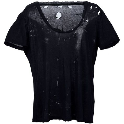 Unravel distressed T-shirt (3.530 HRK) ❤ liked on Polyvore featuring tops, t-shirts, black, distressed top, ripped tee, distressed t shirt, ripped t shirt and torn t shirt Ripped Black Shirt, Alternative Style Distressed Washed Black T-shirt, Alternative Short Sleeve Distressed T-shirt, Alternative Black Distressed T-shirt, Distressed Punk T-shirt In Washed Black, Vintage Washed Black Distressed T-shirt, Ripped Top, Ripped Tee, Destroyed T Shirt