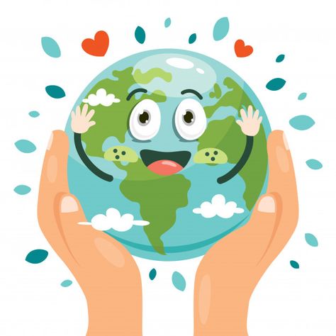 Drawing Themes, About Earth, World Earth Day, Math School, Earth Day Activities, Character Vector, Funny Character, Poster Pictures, Kid Character