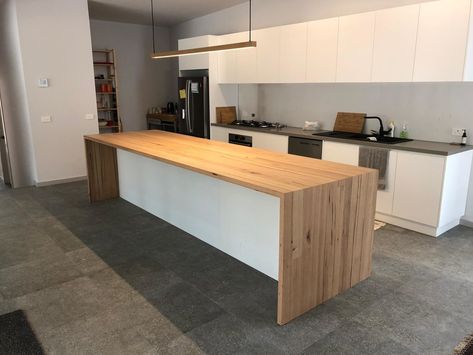 timber kitchen island bench top Timber Bench Top Kitchen, Timber Benchtop Kitchen, Wood Benchtop, Acerage Homes, Wooden Kitchen Bench, Timber Benchtop, Abi Interiors, Kitchen Vibes, Timber Kitchen