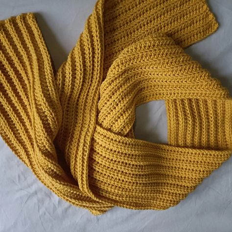 Beautiful mustard yellow crochet scarf Milk Cotton Yarn Projects, Mustard Yellow Crochet, Cotton Yarn Projects, Mustard Scarf, Milk Cotton Yarn, Yellow Crochet, Yellow Scarf, Crochet Inspo, Scarf Crochet