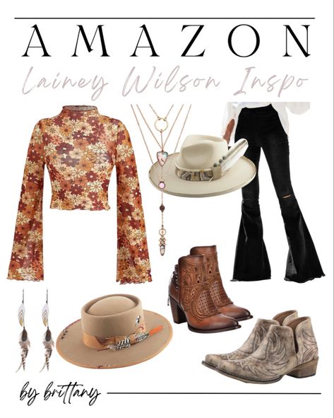 Laney Wilson Concert Outfits, Country Concert Outfit Lainey Wilson, Outfits To Wear To Country Concert, Lainey Wilson Fashion, Anne Wilson Concert Outfit, Fall Outfits Nashville, Lainey Wilson Concert Outfits Summer, What To Wear To Lainey Wilson Concert, Lainey Wilson Costume