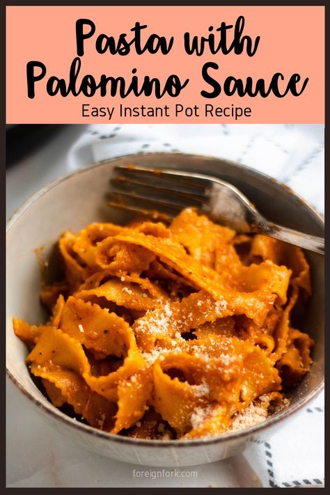 This Instant Pot Pasta with Palomino Sauce is light, creamy, delicious, and easy to make. It comes together in just about 20 minutes and only uses 6 ingredients! This recipe is perfect for beginners in instant pot. Make it today for dinner with family, it's the best! Palomino Sauce, Instant Pot Pasta, Dinner With Family, Pre Cooked Chicken, Easy Pasta Dishes, Easy Summer Meals, Instant Pot Dinner Recipes, Global Recipes, Easy Pasta