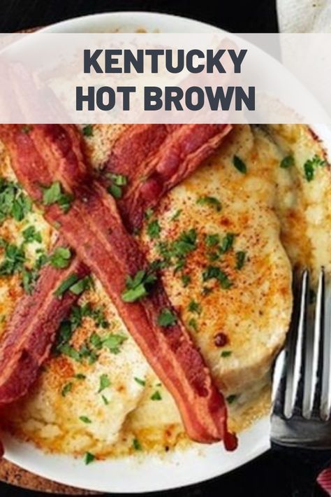 Mornay Sauce Kentucky Hot Brown, Turkey Mornay, Ky Hot Brown Recipe, Hot Brown Recipe Kentucky, Mornay Sauce Recipe, Bacon Sandwich Recipes, Kentucky Hot Brown Sandwich, Hot Browns, Turkey Bacon Recipes