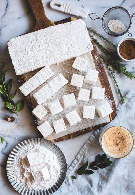 Vanilla-Rum Eggnog Marshmallows - Butterlust