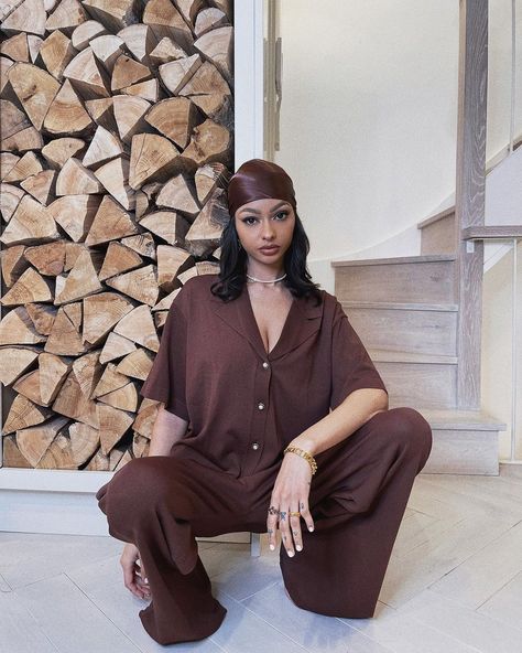 Brown Ootd, Jayde Pierce, Summer Loungewear, Effortlessly Chic Outfits, Cabin Fever, Streetwear Fashion Women, Lookbook Outfits, Girl Crush, Outfits Ideas