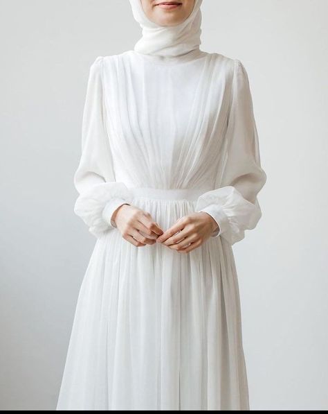 Baju Kahwin, Nikah Outfit, Muslimah Wedding Dress, Nikah Dress, Bride Dress Simple, Muslim Wedding Dresses, Wedding Dress Outfit, Muslimah Dress, Minimalist Wedding Dresses