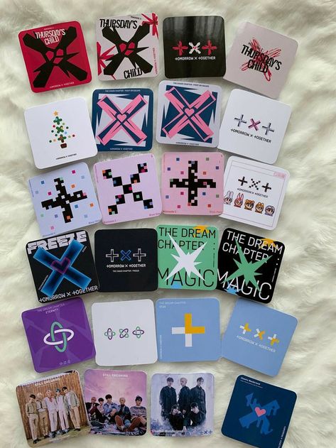 All Txt Albums, Txt Stickers Aesthetic, Txt Album Cover, Album Cover Stickers, Txt Album, Laptop Decoration, Album Aesthetic, Cover Stickers, Custom Sticker