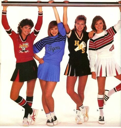 Saddle Shoes Outfit, All Star Cheer Uniforms, Shoe Tips, Cheerleader Outfit, Cheer Shoes, Cheerleading Pictures, Vintage Varsity, Elastic Skirt, Cheerleading Uniforms