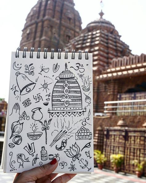 Day 3- indian temple elements  #temple #hindu #om #god #30daysofdoodles #icons #handdrawn Hindu Doodles, Indian Gods Drawing Hindu Art, Indian Art Doodle, Hinduism Doodle, Indian God Drawing Easy, Indian Temple Drawing, Indian Doodle Art, Temple Drawing Indian, God Drawing Hindu Easy