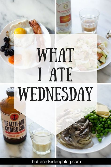 What I Ate Wednesday - everything I ate in a day! What I Ate In A Day, Kombucha, Food Blogger, Healthy Recipes, Snacks, Health