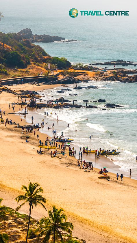 Explore the serenity of Vagator Beach, nestled along the vibrant coastline of Goa. Immerse yourself in the golden sands, turquoise waters, and a laid-back atmosphere that makes it a perfect destination for both relaxation & water sports enthusiasts. #india #goa #travel #travelindia #indiavacations #vacations #asiavacations Goa Travel, Vacation Packages, Turquoise Water, Travel Deals, Train Travel, India Travel, Asia Travel, Goa, Water Sports