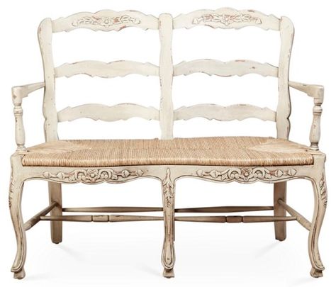 French Country Settee, Dining Room Banquette, Banquette Dining, French Country Furniture, Rustic French Country, Solid Wood Benches, French Country Bedrooms, Country Furniture, Dining Room Bench