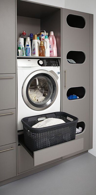 Basement Diy, Vintage Laundry Room Decor, Laundy Room, Vintage Laundry Room, Laundry Room Cabinets, Vintage Laundry, Small Laundry Rooms, Small Laundry Room, Small Laundry