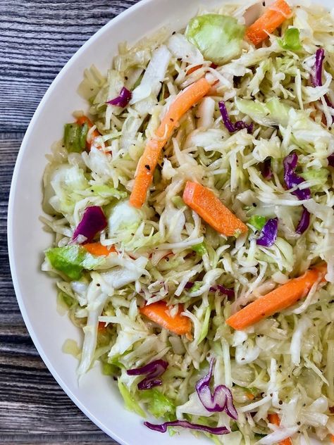 Simple Vinegar Coleslaw Vinegar Slaw Recipe, Vinegar Coleslaw Recipe, Vinegar Slaw, Vinegar Coleslaw, Coleslaw Recipe Easy, Coleslaw Dressing, Slaw Recipe, Mom Recipes, Slaw Recipes