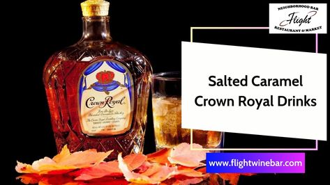 Shots With Crown Royal, Drink Recipes With Salted Caramel Crown Royal, Salted Caramel Crown Drink Recipes, Crown Royal Salted Caramel Recipes, Salted Caramel Crown Royal Recipes, Carmel Crown Royal Drinks, Crown Royal Caramel Recipes, Caramel Crown Royal Drinks, Crown Salted Caramel Drinks