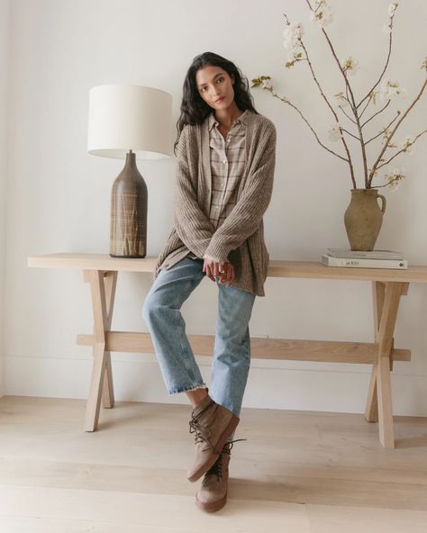 Find Your Uniform | Jenni Kayne Daily Uniform, Cocoon Cardigan, Build A Wardrobe, Spring Sandals, Jenni Kayne, Slip Skirt, Autumn Inspiration, Fall Wardrobe, Get Dressed