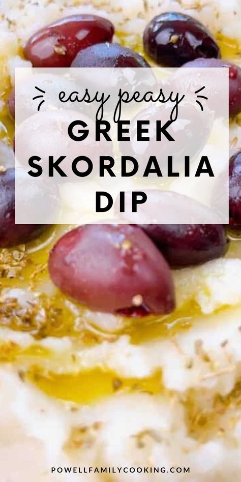 Whip up this Quick & Easy Greek Skordalia Garlic Spread in no time. Made with fresh garlic and bread, this traditional recipe is perfect as a dip or spread for any occasion. Enjoy the bold, authentic flavors of Greece with this simple and satisfying dish that's sure to impress your guests. Skordalia Recipe, Greek Recipes Easy, Potato Dip, Recipe With Garlic, Bread Garlic, Greek Recipes Authentic, Mediterranean Flavors, Garlic Spread, Greek Potatoes