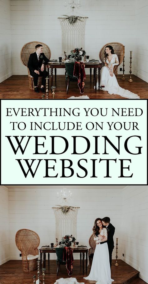 What To Put On Wedding Website, Wedding Website Checklist, Canva Wedding Website, Wedding Website Ideas Inspiration, The Knot Wedding Website Ideas, Wedding Websites Ideas, Wedding Website Q&a, Wedding Website Inspiration, February Weddings