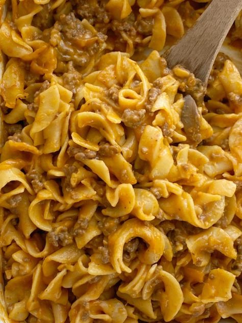 Amish Casserole Ground Beef Egg Noodles, Egg Noddle Recipes, Beef And Egg Noodles, Mince Meals, Noddle Recipes, Country Casserole, Beef Noodle Casserole, Hamburger Meals, Tomato Beef