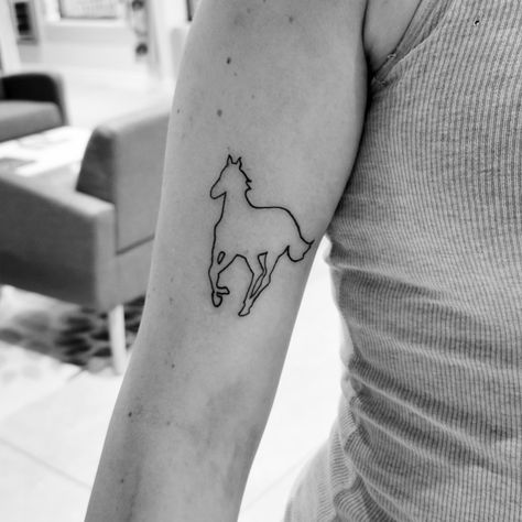 White Pony album by Deftones cover art tattoo Deftones Pony Tattoo, White Pony Tattoo, Deftones Tattoo Ideas, Deftones Tattoo, Deftones White Pony, Tattoos Inspo, Medicine Bottle, Cool Piercings, Horse Tattoo