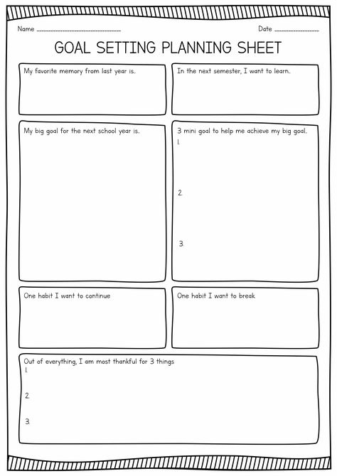 Goal Planning Worksheet Planning My Future Worksheet, Goals Group Therapy, Goals Worksheet For Kids, Goal Setting Worksheet For Students, Priority Worksheet, Career Planning Worksheets, Goal Worksheet Printables, Iep Template, Accountability Worksheets