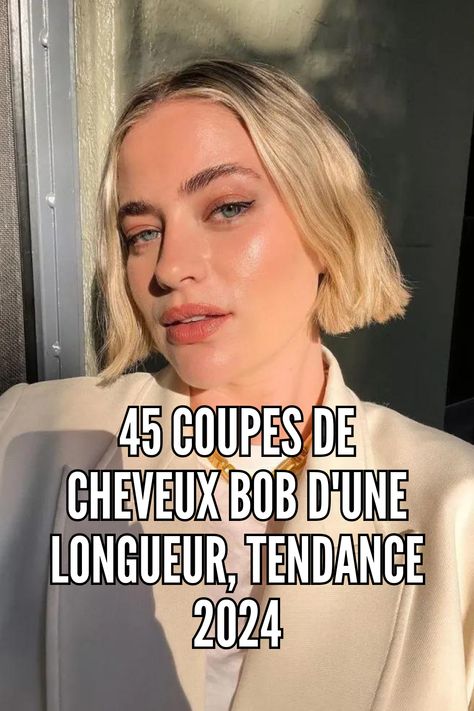 Les cheveux fins coupés en ligne droite paraissent plus épais grâce aux pointes en forme de boîte. Associé à une couleur vive, ce carré court est féminin et moderne.
// Crédit photo : Instagram @aliwhittle_ Long Bob, Photo Instagram, Blonde, Makeup, Hair, Instagram, Make Up