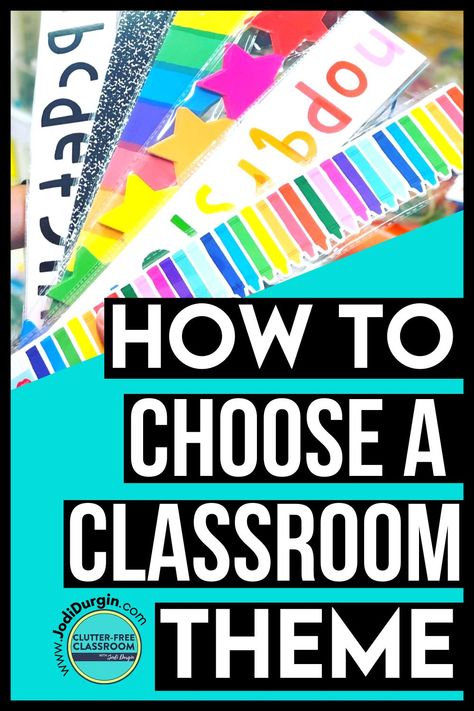 Learn how to choose a theme for your elementary classroom that both you & your students love! This Clutter-Free Classroom blog post helps 1st, 2nd, 3rd, 4th & 5th grade teachers select a classroom theme that meets their needs, whether it's a sport theme, apple theme, jungle theme, camping theme or another one listed in the post. This post will guide you to which one is best for you & offer you classroom decor resources that will help you set up & decorate your learning environment. Read it here! Classroom Theme Upper Elementary, New Classroom Themes 2024, Classroom Themes 2024-2025, Classroom Themes 2nd Grade, Easy Classroom Themes, Fourth Grade Classroom Themes, 3rd Grade Classroom Decorations Themes, Classroom Themes 5th Grade, Classroom Themes 3rd Grade