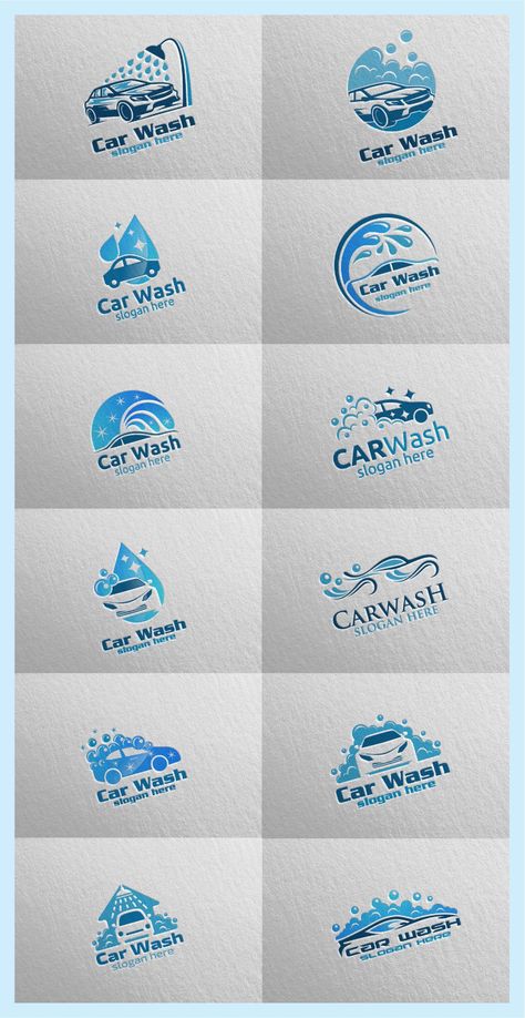 Car Detail Logo Design, Car Washing Logo, Auto Lavados Ideas, Car Wash Design Logo, Car Wash Branding, Car Wash Logo Design Ideas, Car Detailing Logo Design, Car Wash Design Ideas, Carwash Logo Design