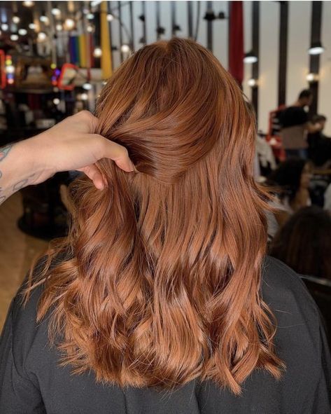 Penny Copper Hair, Brown To Ginger Ombre, Soft Ginger Hair, Ginger Auburn Hair, Copper Hair Color Ideas, Red Hair Inspo, Ginger Hair Color, Bright Red Hair, Copper Hair Color