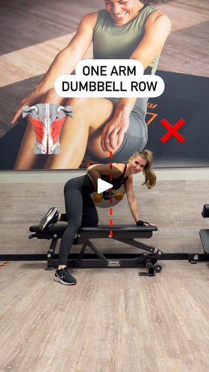 One Arm Dumbbell Row, Dumbbell Row, Full Body Hiit Workout, Full Body Workouts, Workout Plan Gym, Gym Workout For Beginners, Dumbbell Workout, Back Workout, Shoulder Workout