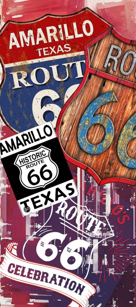 Route 66 Wallpaper, Travel Wallpapers, Dynamic Wallpaper, Kaos Oblong, Girly Wallpaper, Amarillo Texas, Iphone Dynamic Wallpaper, Swag Quotes, Historic Route 66