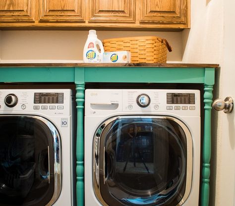 Washer And Dryer Pedestal Cabinet, Laundry Folding Table Over Washer Dryer, Washer Dryer Table Top, Table Top Over Washer And Dryer, Pull Down Laundry Table, Folding Table Over Washer And Dryer, Laundry Room Table Over Washer, Diy Washer And Dryer Counter, Table In Laundry Room