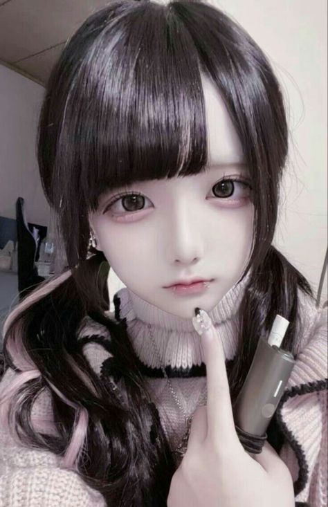 Jirai Kei Makeup, Ryousangata Style, Cute Eye Makeup, Jirai Kei, Japanese Makeup, Pink Girly Things, Cute Eyes, Cosplay Makeup