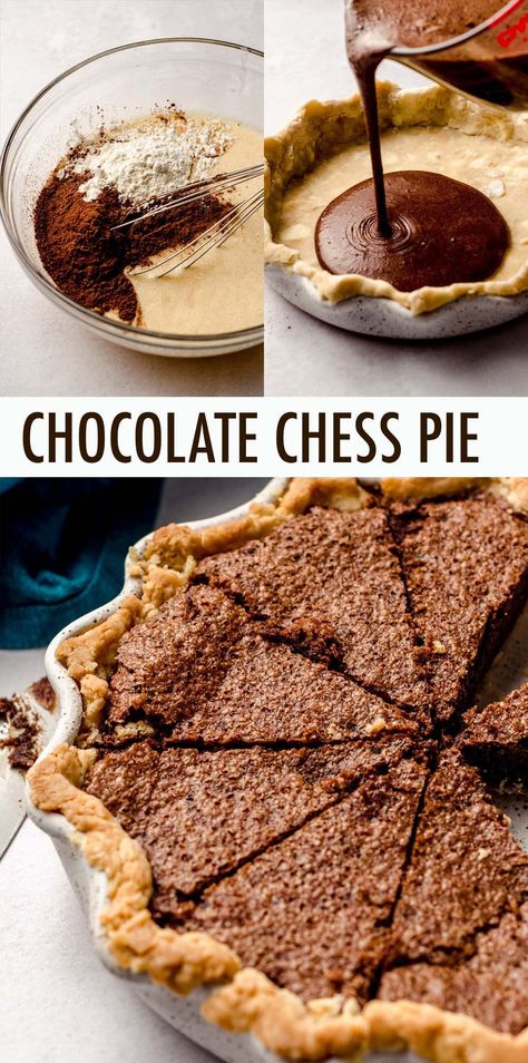 Chocolate Chess Pie Recipe Old Fashioned, Chocolate Chess Pie Pioneer Woman, Chocolate Chess Cake, Triple Chocolate Pie, Chocolate Cheese Pie, Chocolate Chestnut Pie, Chess Cake Recipe Easy, Chocolate Pie Recipe Old Fashioned, Angus Barn Chocolate Chess Pie Recipe