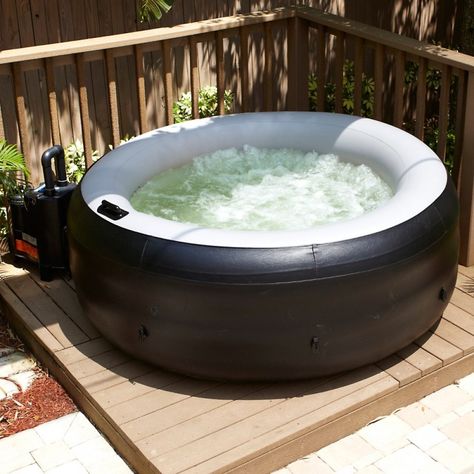 Blow-up hot tub. What could go wrong? Whirpool Outdoor, Hot Tub Surround, Inflatable Hot Tub, Inflatable Spas, Portable Hot Tub, Tub Ideas, Inflatable Hot Tubs, Jacuzzi Outdoor, Tub Surround