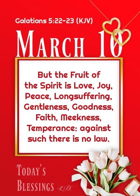 March 10 Blessings, March 21 Blessings, March Bible Verse, March Scripture, March 2 Bible Verse, Ladybug Scripture, March Quotes, Weekday Quotes, Daily Word