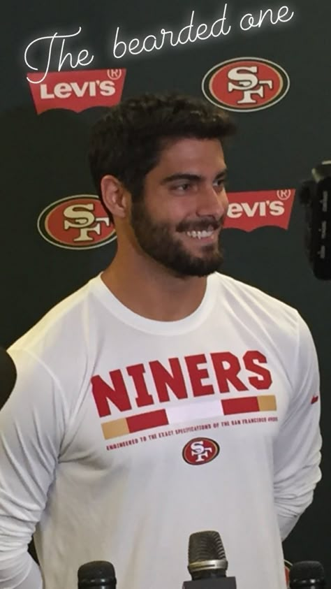 Men Jawline, Jimmy Garropolo, Prince Aladdin, James Richards, Nfl Football 49ers, Jimmy Garoppolo, Best Football Players, Hey Handsome, Summer Reading Lists