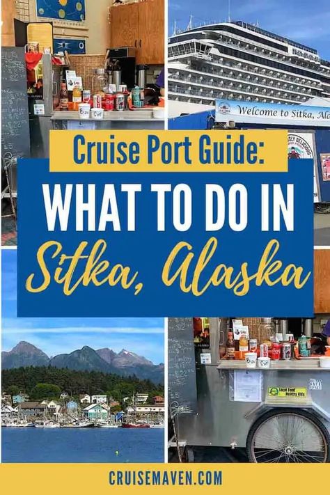 Sitka, Alaska Cruise Port Overview - City Guide with Map | Cruise Maven Alaskan Cruise Ports, Things To Do In Sitka Alaska, Alaskan Cruise September, Sitka Alaska Things To Do, Alaska Sitka, Alaskan Cruise Excursions, Alaska Honeymoon, Alaska Excursions, Alaskan Cruises