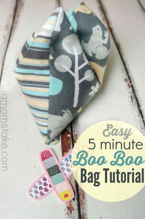 Sewing Projects for Kids | DIY Heating Pad Tutorial at http://diyjoy.com/quick-sewing-projects-diy-ideas Boo Bags, Diy Joy, Boo Boo Bags, Rice Pack, Heating Pads, Scrap Fabric Projects, Rice Bags, Ice Packs, Sew Ins